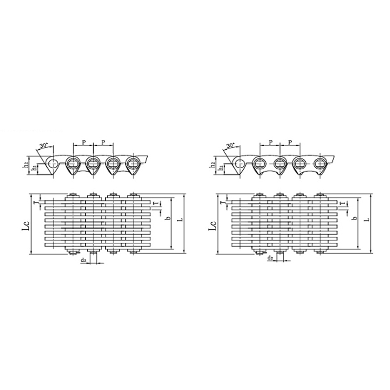 Tiché řetězy s bočním kontaktem