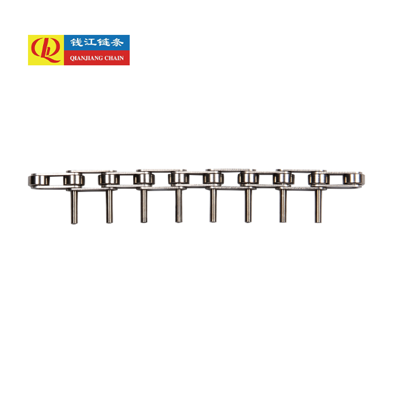 Nerezové dopravníkové řetězy s dvojitou roztečí s prodlouženými čepy