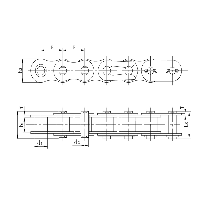 Vysoce kvalitní silné řetězy na motocykly z legované oceli