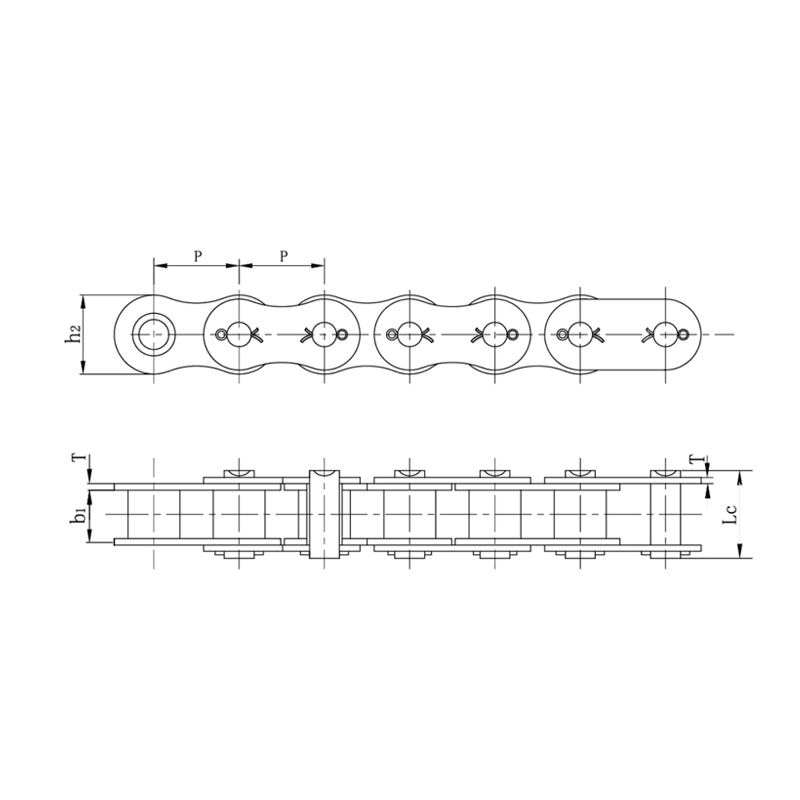 Válečkové řetězy řady pro těžký provoz
