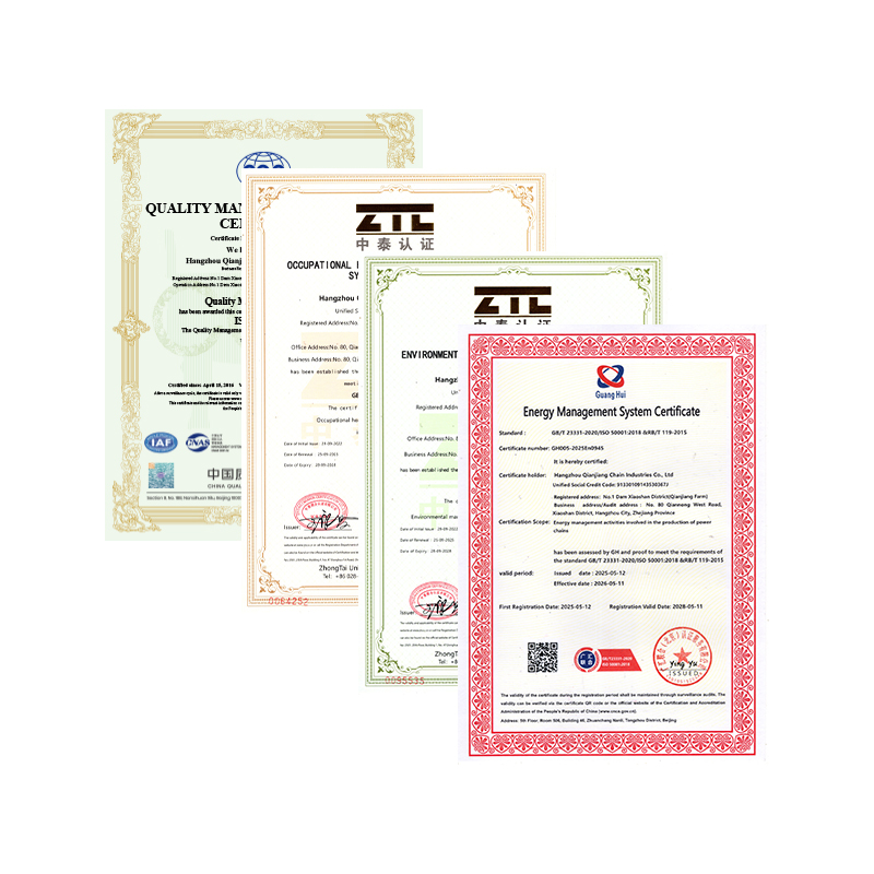 Hangzhou Qianjiang Chain Industries Co., Ltd. prošla roční certifikací systému
